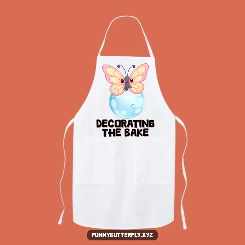 Funny Sparkling Kawaii Butterfly Apron - Kitchen Dewdrop Fun Gift