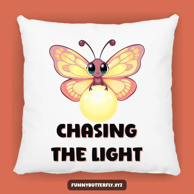 Funny Butterfly Orb Pillow: Soft & Cozy Accent for Mystical Spaces