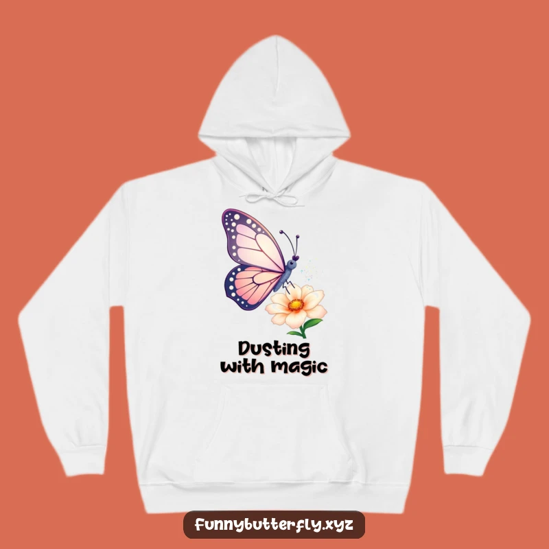 Funny Butterfly Hoodie: Cozy & Magical Sparkle Dust Design