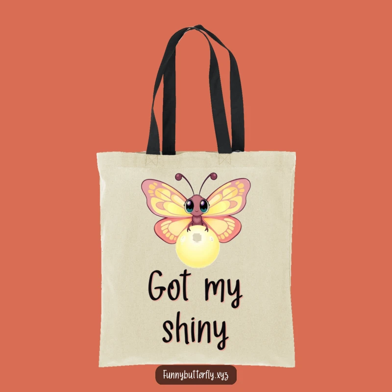 Funny Butterfly Orb Tote Bag: Whimsical Carry-All for Curious Minds